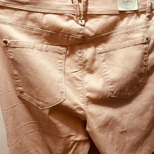 BNWT Pretty pink CURVE APPEAL cotton stretch jeggings size 14 waist 32